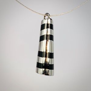 Stainless Steel Onyx Totem Pendant